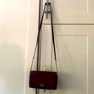 Kate Spade maroon crossbody purse/wallet
